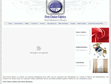 Tablet Screenshot of firstchoicefabrics.co.za